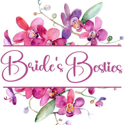 (125-02-Q) Bridal Wedding Party Watercolor Orchid Custom Text