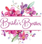 (125-02-Q) Bridal Wedding Party Watercolor Orchid Custom Text
