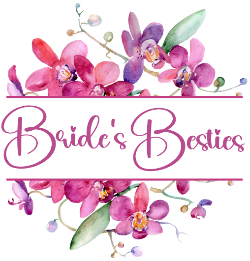 (125-02-Q) Bridal Wedding Party Watercolor Orchid Custom Text