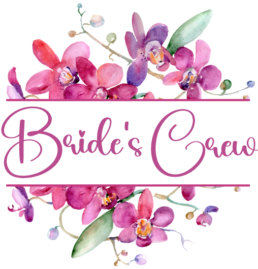 (125-02-Q) Bridal Wedding Party Watercolor Orchid Custom Text