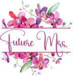 (125-02-Q) Bridal Wedding Party Watercolor Orchid Custom Text