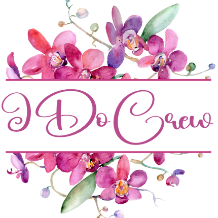 (125-02-Q) Bridal Wedding Party Watercolor Orchid Custom Text