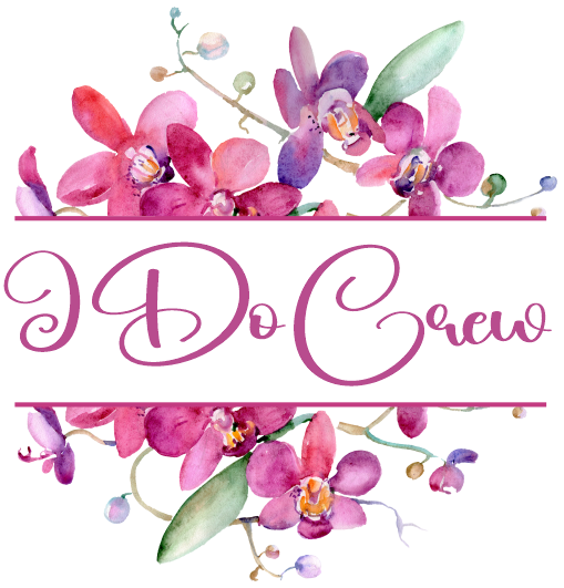 (125-02-Q) Bridal Wedding Party Watercolor Orchid Custom Text
