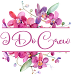 (125-02-Q) Bridal Wedding Party Watercolor Orchid Custom Text