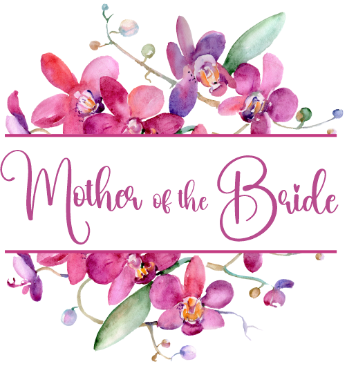 (125-02-Q) Bridal Wedding Party Watercolor Orchid Custom Text
