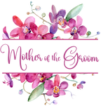 (125-02-Q) Bridal Wedding Party Watercolor Orchid Custom Text