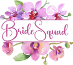 (125-02-R) Bridal Wedding Party Watercolor Orchid Custom Text