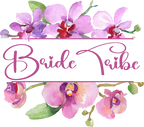 (125-02-R) Bridal Wedding Party Watercolor Orchid Custom Text