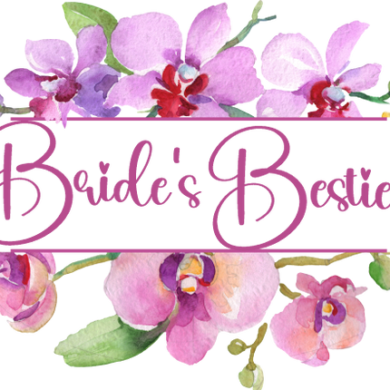 (125-02-R) Bridal Wedding Party Watercolor Orchid Custom Text