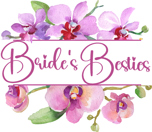 (125-02-R) Bridal Wedding Party Watercolor Orchid Custom Text