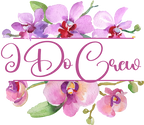 (125-02-R) Bridal Wedding Party Watercolor Orchid Custom Text