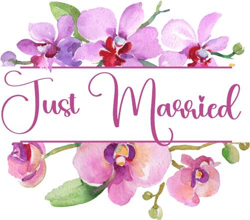 (125-02-R) Bridal Wedding Party Watercolor Orchid Custom Text