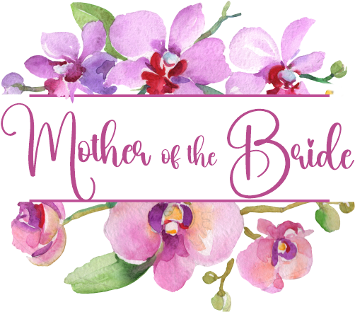 (125-02-R) Bridal Wedding Party Watercolor Orchid Custom Text