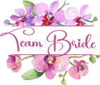 (125-02-R) Bridal Wedding Party Watercolor Orchid Custom Text