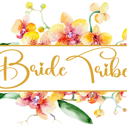 (125-02-S) Bridal Wedding Party Watercolor Orchid Custom Text