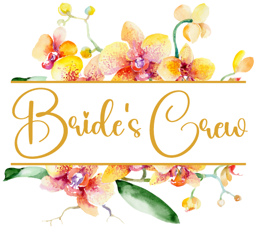 (125-02-S) Bridal Wedding Party Watercolor Orchid Custom Text