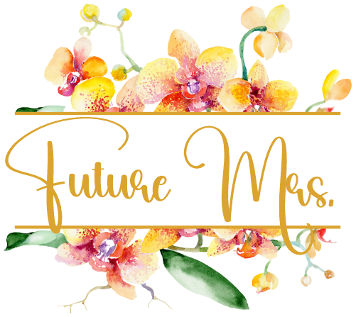 (125-02-S) Bridal Wedding Party Watercolor Orchid Custom Text