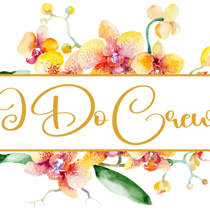 (125-02-S) Bridal Wedding Party Watercolor Orchid Custom Text