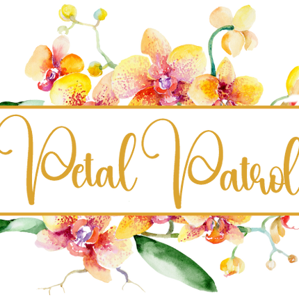 (125-02-S) Bridal Wedding Party Watercolor Orchid Custom Text