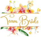 (125-02-S) Bridal Wedding Party Watercolor Orchid Custom Text