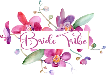 (125-02-T) Bridal Wedding Party Watercolor Orchid Custom Text