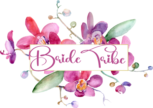 (125-02-T) Bridal Wedding Party Watercolor Orchid Custom Text