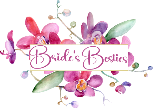 (125-02-T) Bridal Wedding Party Watercolor Orchid Custom Text