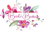 (125-02-T) Bridal Wedding Party Watercolor Orchid Custom Text