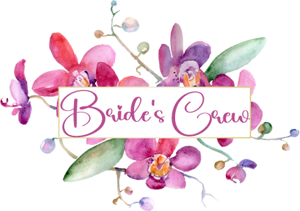 (125-02-T) Bridal Wedding Party Watercolor Orchid Custom Text
