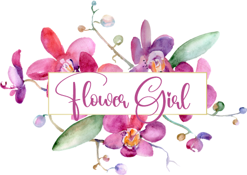 (125-02-T) Bridal Wedding Party Watercolor Orchid Custom Text