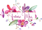(125-02-T) Bridal Wedding Party Watercolor Orchid Custom Text