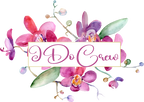 (125-02-T) Bridal Wedding Party Watercolor Orchid Custom Text