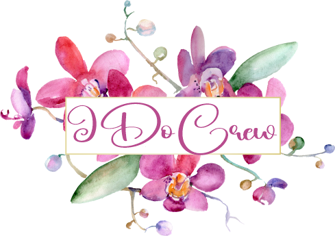 (125-02-T) Bridal Wedding Party Watercolor Orchid Custom Text