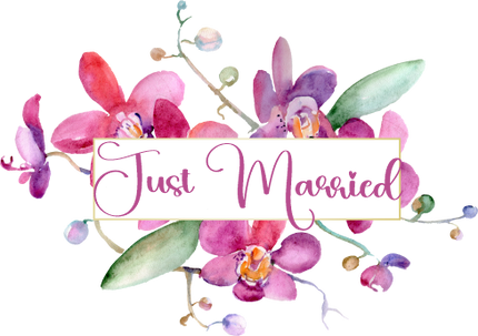 (125-02-T) Bridal Wedding Party Watercolor Orchid Custom Text