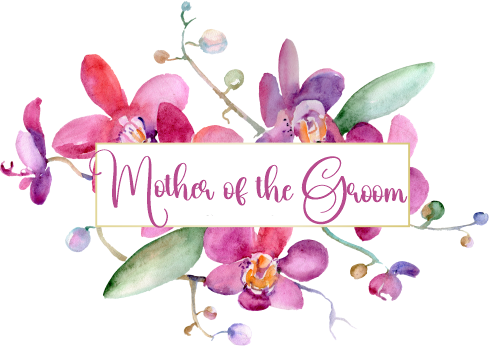 (125-02-T) Bridal Wedding Party Watercolor Orchid Custom Text