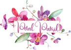 (125-02-T) Bridal Wedding Party Watercolor Orchid Custom Text