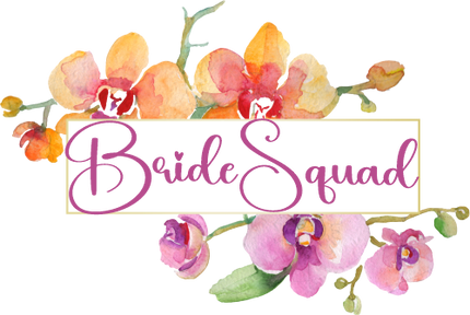 (125-02-U) Bridal Wedding Party Watercolor Orchid Custom Text