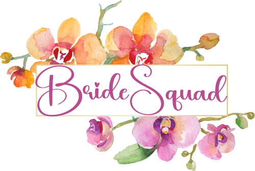 (125-02-U) Bridal Wedding Party Watercolor Orchid Custom Text