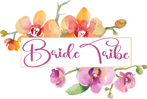 (125-02-U) Bridal Wedding Party Watercolor Orchid Custom Text