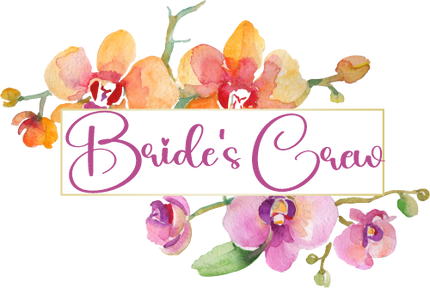 (125-02-U) Bridal Wedding Party Watercolor Orchid Custom Text