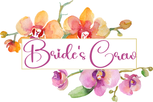 (125-02-U) Bridal Wedding Party Watercolor Orchid Custom Text