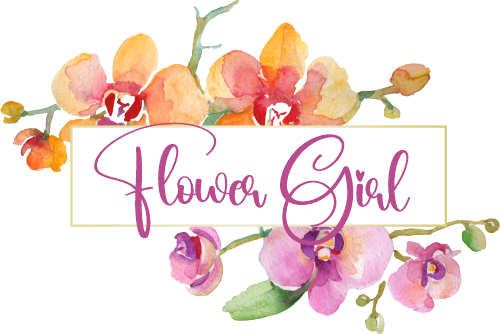 (125-02-U) Bridal Wedding Party Watercolor Orchid Custom Text