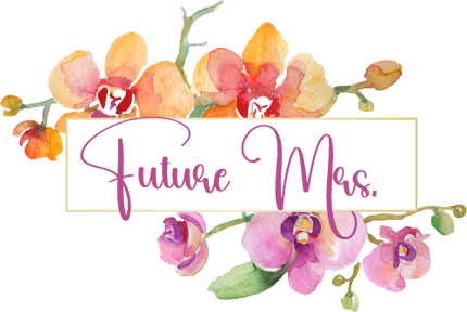 (125-02-U) Bridal Wedding Party Watercolor Orchid Custom Text