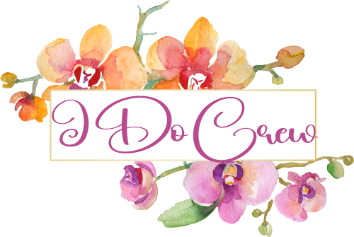 (125-02-U) Bridal Wedding Party Watercolor Orchid Custom Text