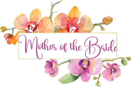 (125-02-U) Bridal Wedding Party Watercolor Orchid Custom Text