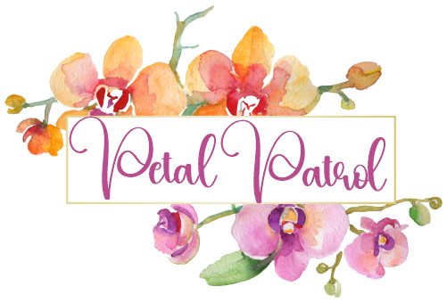 (125-02-U) Bridal Wedding Party Watercolor Orchid Custom Text