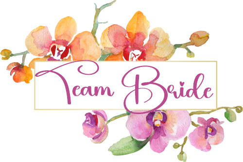 (125-02-U) Bridal Wedding Party Watercolor Orchid Custom Text