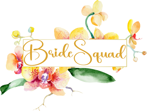 (125-02-V) Bridal Wedding Party Watercolor Orchid Custom Text