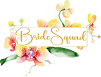 (125-02-V) Bridal Wedding Party Watercolor Orchid Custom Text