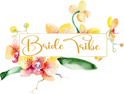 (125-02-V) Bridal Wedding Party Watercolor Orchid Custom Text